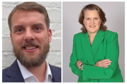 Headshot photos of Terry (left) and Clare (Right)